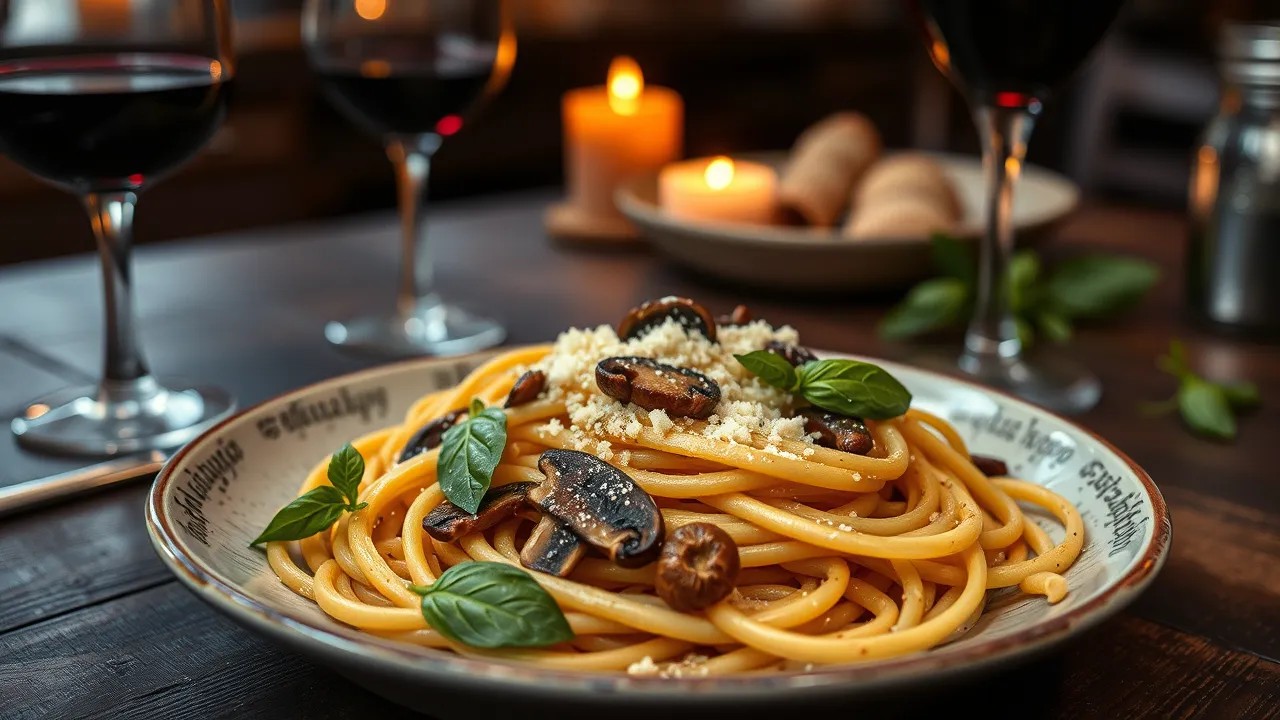 Spaghetti alla carbonara at Trattoria del Sole