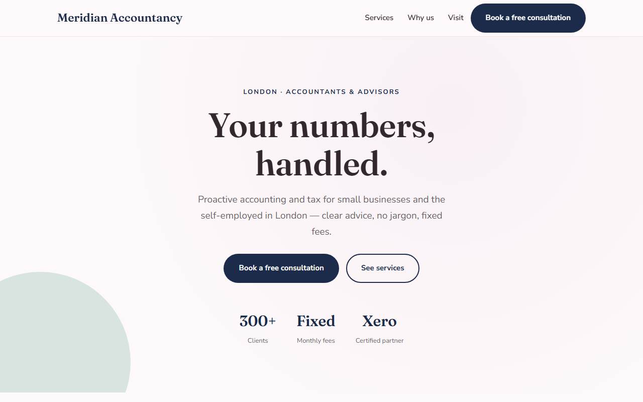 Accountants & Pro Services — Soft demo