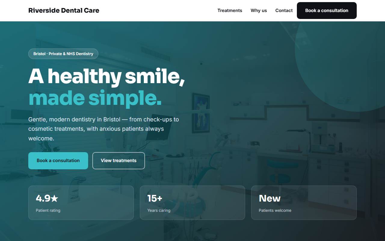 Dental & Clinics — Bold demo