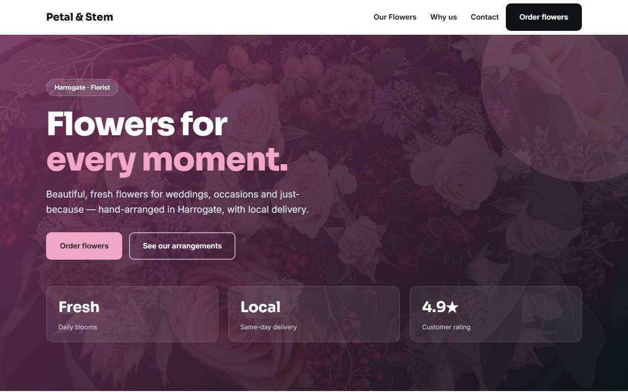 Florists — Bold demo