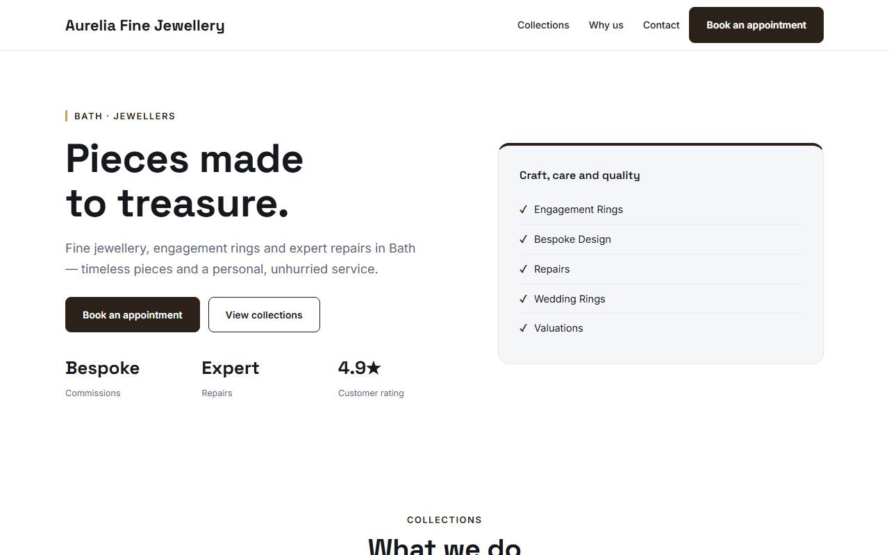 Jewellers — Sharp demo