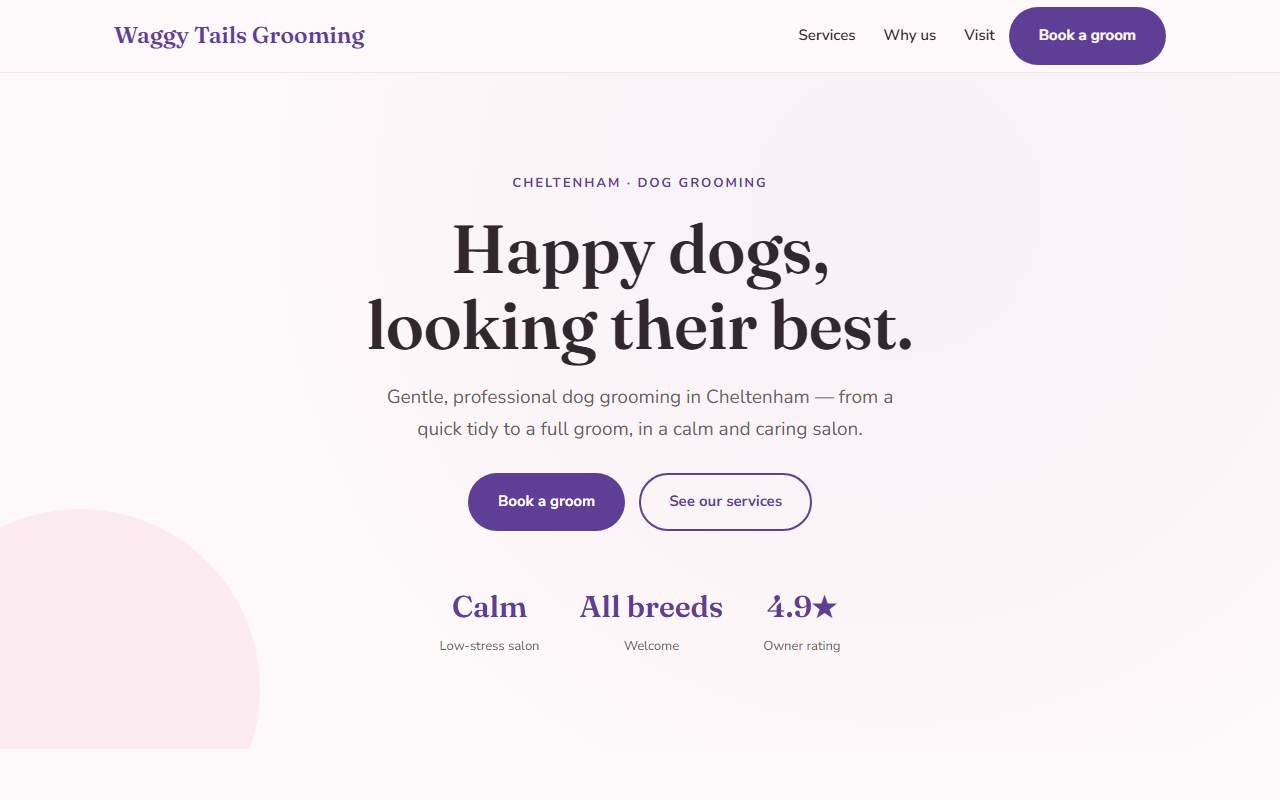 Pet Grooming — Soft demo