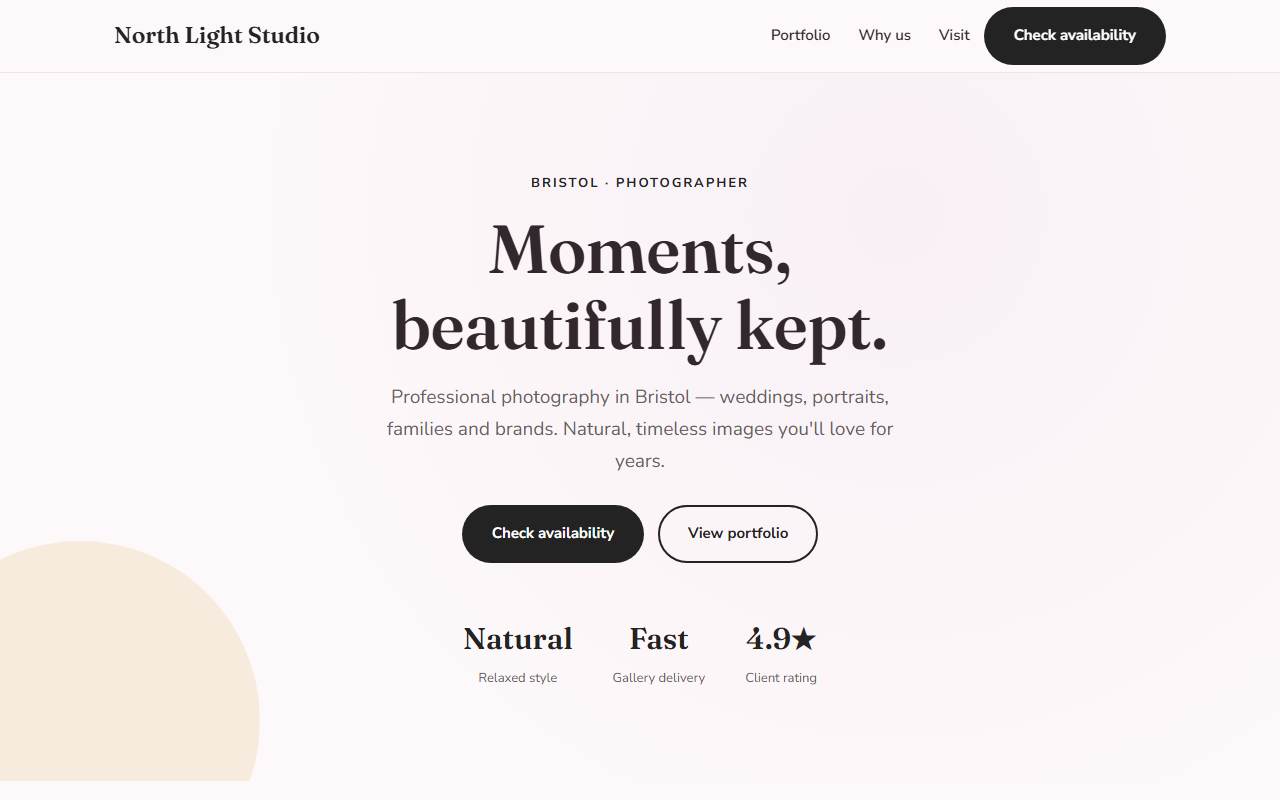 Photographers — Soft demo
