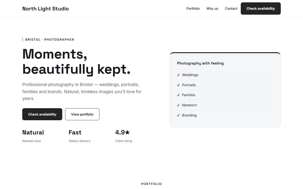 Photographers — Sharp demo