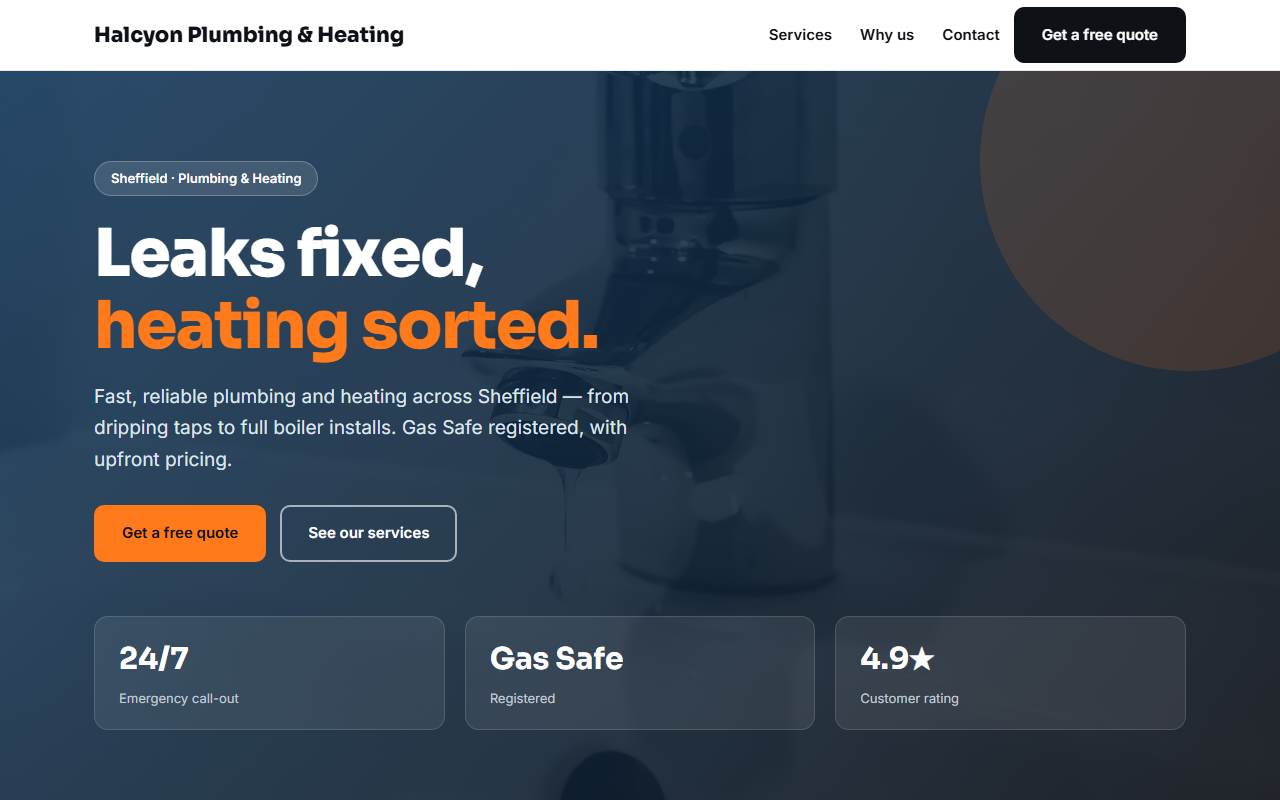 Plumbing & Heating — Bold demo