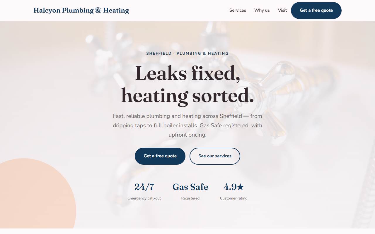 Plumbing & Heating — Soft demo