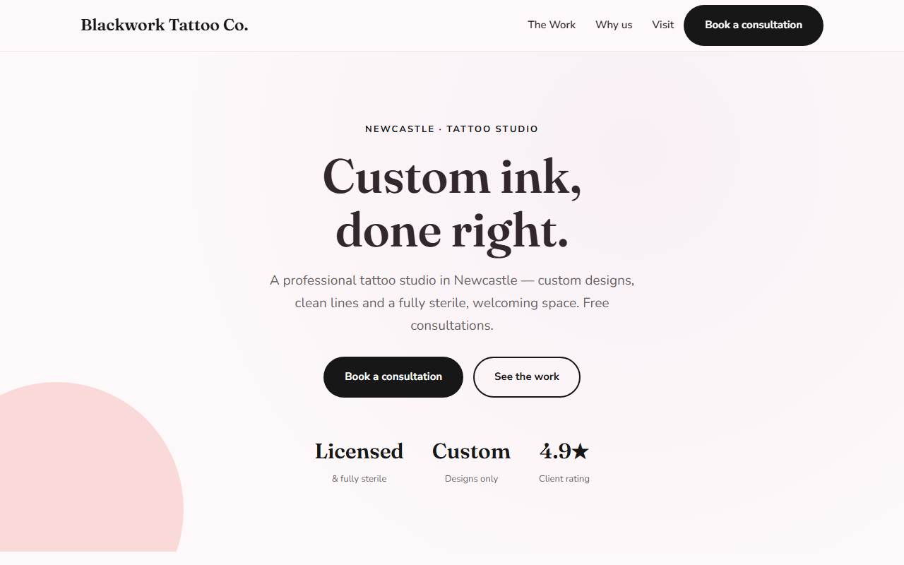 Tattoo Studios — Soft demo